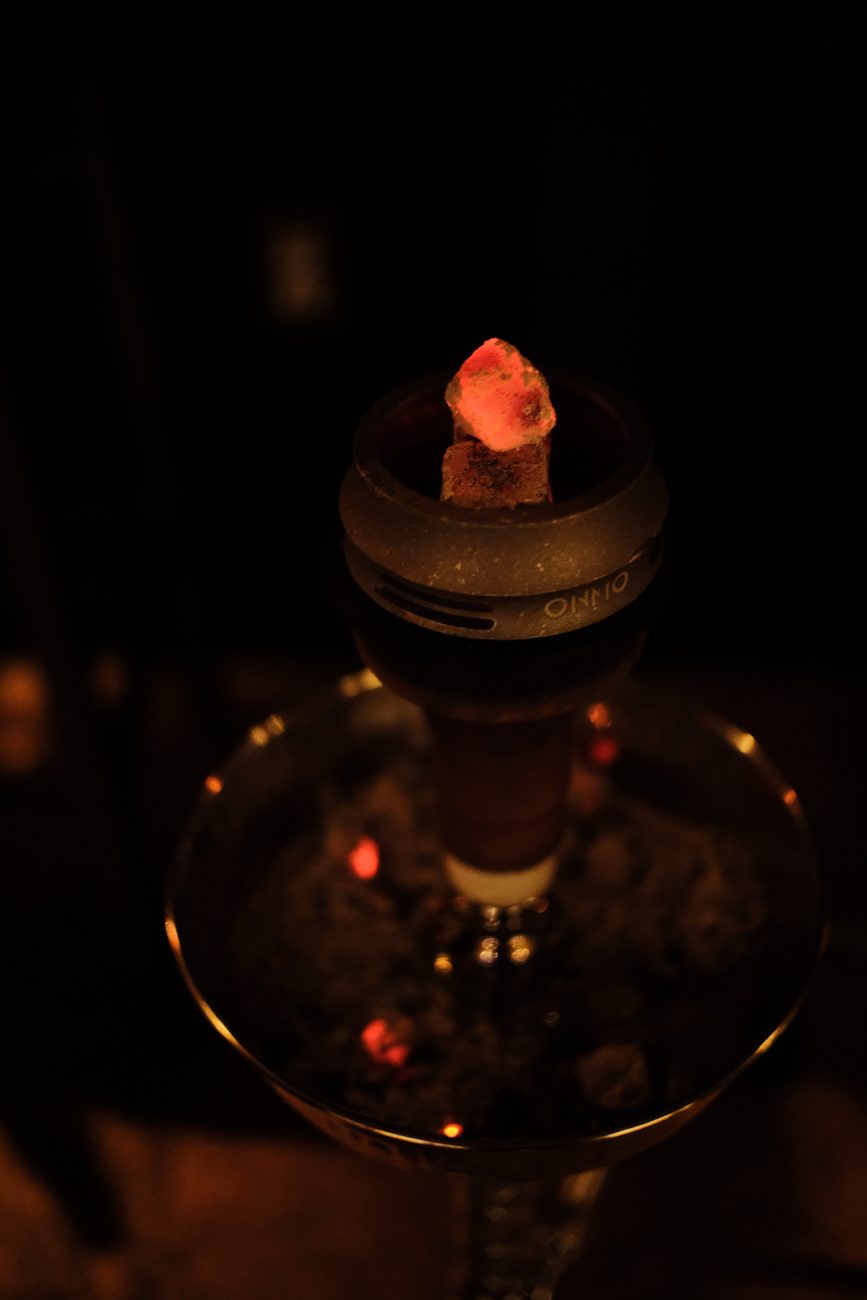 Glowing hookah coal — HOKAH Pittsburgh hookah lounge